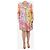 Etro Bunt gemustertes Mini-Kleid mit Blumen und Paisley - Größe UK 14 Mehrfarben