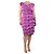 Autre Marque Lila Blumen asymmetrisches Midikleid - Größe UK 14