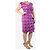 Autre Marque Lila Blumen asymmetrisches Midikleid - Größe UK 14 - Ansicht 3