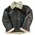 Balenciaga Graffiti Fliegerjacke Leder Braun Dunkelbraun