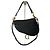 Borsa Saddle Dior in pelle nera granulata Nero - vista 2
