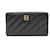 Balenciaga Crush Quilted Leather Wallet Black Pony-style calfskin  ref.2442552