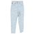 Jeans de tiro alto con estampado de logo Versace en algodón azul Azul claro