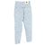 Jeans de tiro alto con estampado de logo Versace en algodón azul Azul claro - vista 2