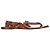 Sandali piatti T-Strap Rockstud Valentino Garavani in pelle marrone Rosso