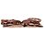 Sandali piatti T-Strap Rockstud Valentino Garavani in pelle marrone Rosso - vista 2