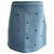 Maje Minirock Jizie Bee-Embellished aus blauer Polyester Hellblau