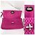 Miu Miu Borsa a spalla in pelle di agnello nappa rosa MiuMiu con cristalli. - vista 7