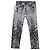 Acne Studios Printed Straight-Leg Jeans in Black and White Cotton Python print - view 2