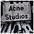 Acne Studios Printed Straight-Leg Jeans in Black and White Cotton Python print - view 3