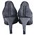Pumps con accento usurato Chanel CC in suede grigio - vista 3
