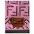 Fendi Baguette NM FF en lona bordada y perforada Rosa Fucsia - vista 5