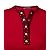 Top Alexander McQueen, modelo Red Knit Henley. Roja - vista 3