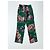 Gucci Pantalones de seda verdes con estampado floral - vista 4