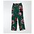 Gucci Pantalones de seda verdes con estampado floral - vista 5