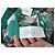 Gucci Pantalones de seda verdes con estampado floral - vista 8