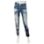 Jean Philipp Plein Milkshake boyfriend déchiré bleu coton  - vue 1
