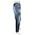 Jean Philipp Plein Milkshake boyfriend déchiré bleu coton  - vue 3
