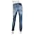 Jean Philipp Plein Milkshake boyfriend déchiré bleu coton  - vue 4