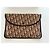 Pochette Christian Dior in tessuto monogrammato marrone Marrone chiaro - vista 13