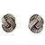 Orecchini Christian Dior Argento Metallo Strass Doppia C