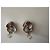 Orecchini Christian Dior Argento Metallo Strass Doppia C - vista 4