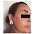 Orecchini Christian Dior Argento Metallo Strass Doppia C - vista 8