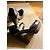 Prada Vintage Black Leather Clogs with High Sculpted Wooden Heels - view 4