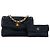 Chanel Nero CC Trapuntato in Raso Bijoux Catena Singola - vista 10