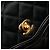 Chanel Nero CC Trapuntato in Raso Bijoux Catena Singola - vista 8