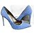 Saint Laurent Wildleder High Heels in einem umwerfenden Blau Marineblau