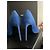 Saint Laurent Wildleder High Heels in einem umwerfenden Blau Marineblau - Ansicht 16