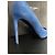 Saint Laurent Wildleder High Heels in einem umwerfenden Blau Marineblau - Ansicht 2