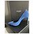 Saint Laurent Wildleder High Heels in einem umwerfenden Blau Marineblau - Ansicht 8