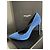 Saint Laurent Wildleder High Heels in einem umwerfenden Blau Marineblau - Ansicht 9