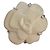 Chanel big Camelia whitegold + white achat  sz. 49 Weiß
