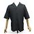 NUOVA CAMICIA LOUIS VUITTON MONOGRAM JACQUARD NERA TAGLIA 46 SETA E COTONE GONNA Nero