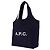 Apc Ninon Tote Bag - A.P.C. - Baumwolle - Blau - Ansicht 2
