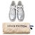 Sneakers Monogram Rivoli in pelle argento Louis Vuitton D'oro Metallico - vista 11