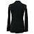 Blazer doppiopetto Alexander Wang con cerniere in poliestere nero - vista 3