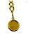 Cambon Chanel Gold Chain Belt mit Medaillon Vintage – Designeraccessoire der 1990er Jahre Golden - Ansicht 2