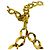 Cambon Chanel Gold Chain Belt mit Medaillon Vintage – Designeraccessoire der 1990er Jahre Golden - Ansicht 3
