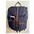 Berluti Zaino in Tela e Pelle Marrone scuro Blu navy - vista 4