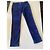 Chanel Vaqueros Azul Eléctrico y Negro Talla 38 Azul marino - vista 4