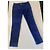 Chanel Vaqueros Azul Eléctrico y Negro Talla 38 Azul marino - vista 7