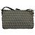 FENDI Zucchino Canvas Mamma Baguette Schultertasche Navy Silber Auth 138467 - Ansicht 2