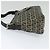 FENDI Zucchino Canvas Mamma Baguette Schultertasche Navy Silber Auth 138467 - Ansicht 3