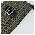 FENDI Zucchino Canvas Mamma Baguette Schultertasche Navy Silber Auth 138467 - Ansicht 6