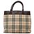Burberry Nova Check Handtasche aus Canvas Beige Silber Authentisch 139256 - Ansicht 3