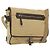 PRADA Schultertasche aus Canvas Beige Silber Authentisch 133380